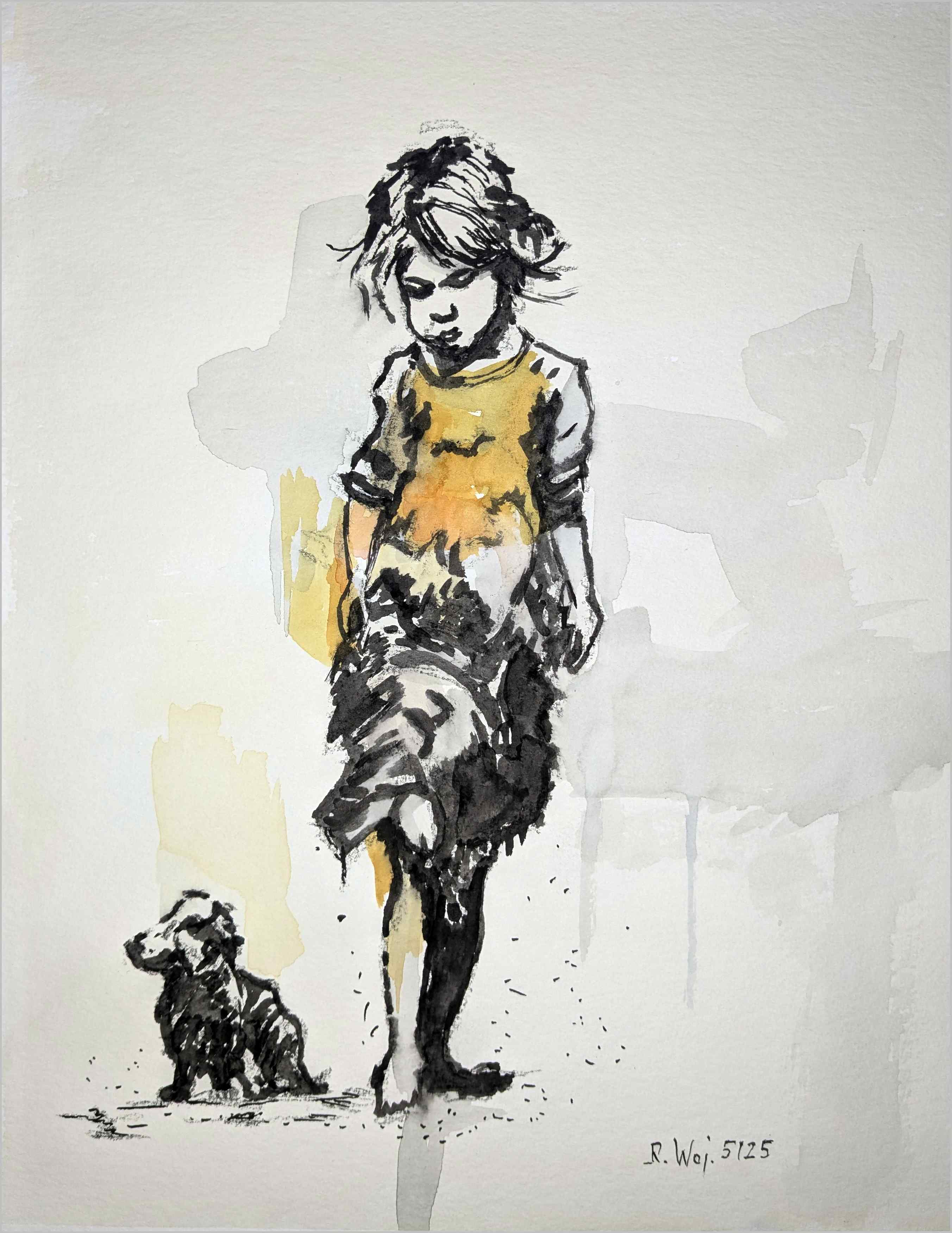   Maedchen mit Hund